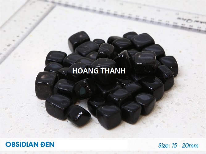 Cầu thang đá Thạch anh Obsidian Đen G102BOB22S1