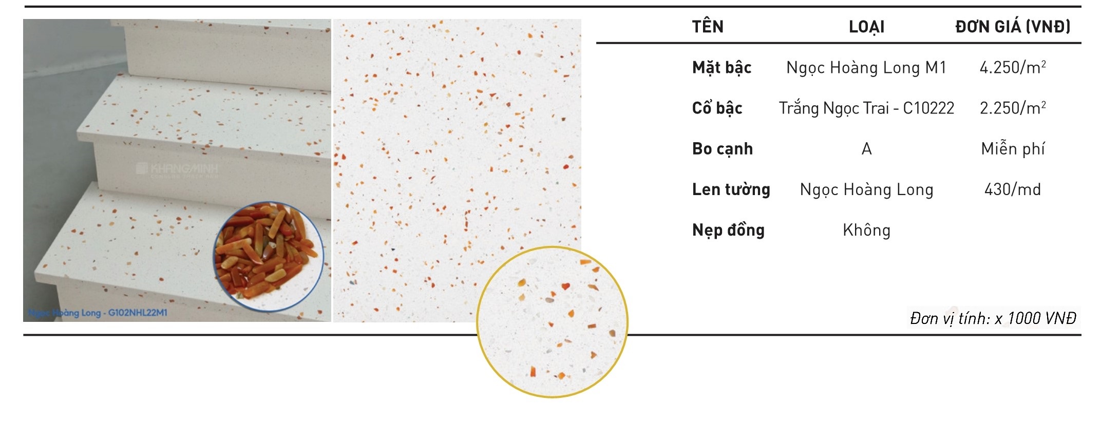 Lát sàn đá Thạch anh Ngọc Hoàng Long G102NHL22M1