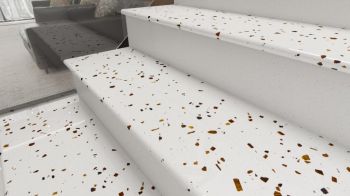 Cầu thang đá Thạch anh Mắt Hổ G102DMH22B1