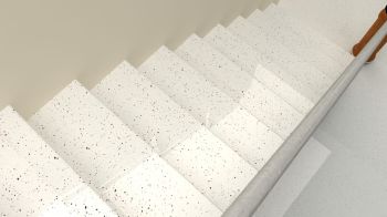 Cầu thang đá Thạch anh Obsidian Đen G102BOB22S1